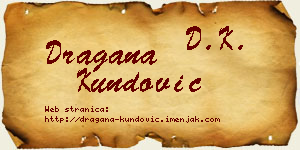 Dragana Kundović vizit kartica